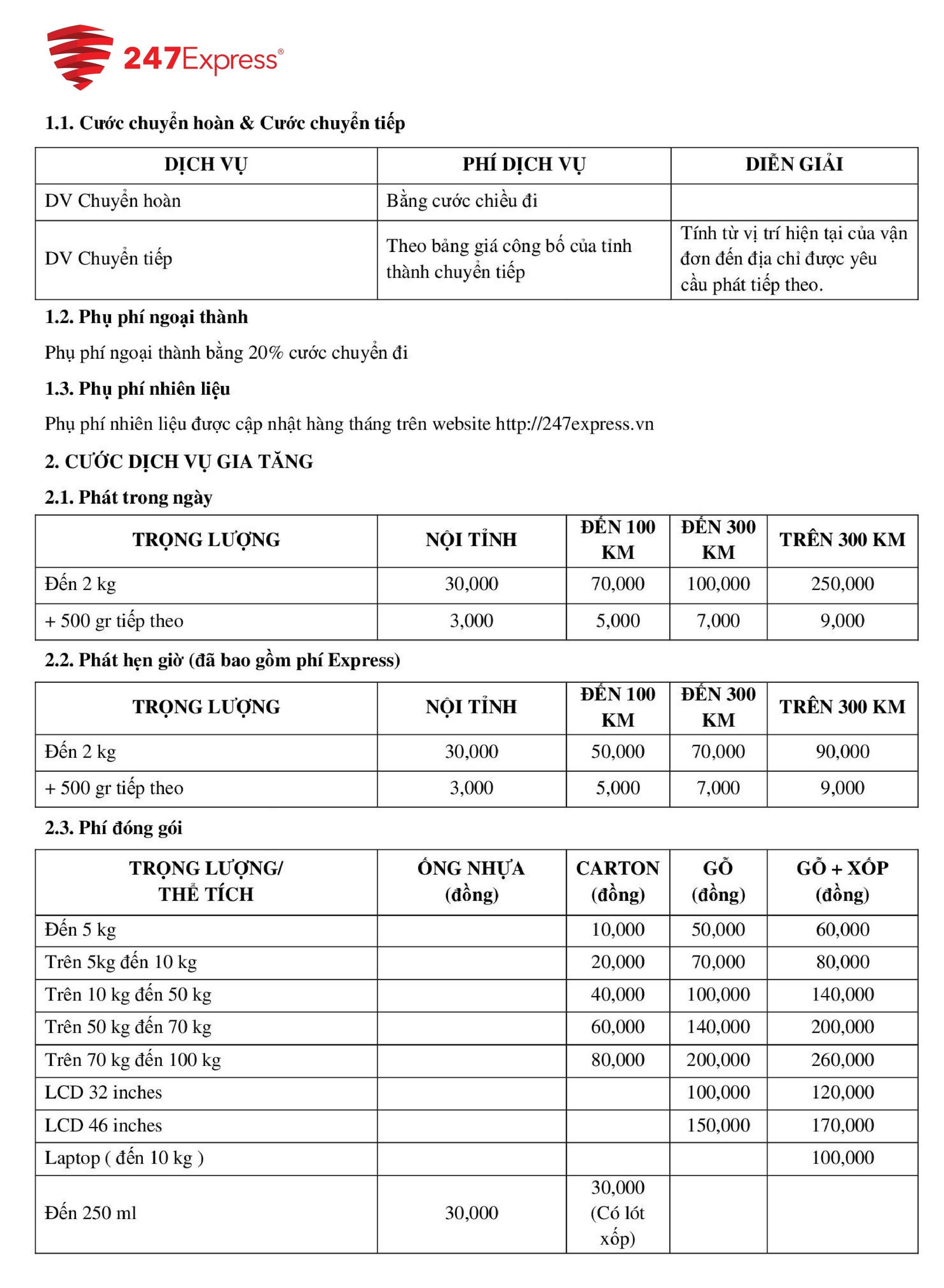 247EXPRESS N&Acirc;NG CAO NĂNG LỰC HOẠT ĐỘNG VỚI VIỆC TĂNG CƯỜNG HỆ THỐNG XE TẢI
